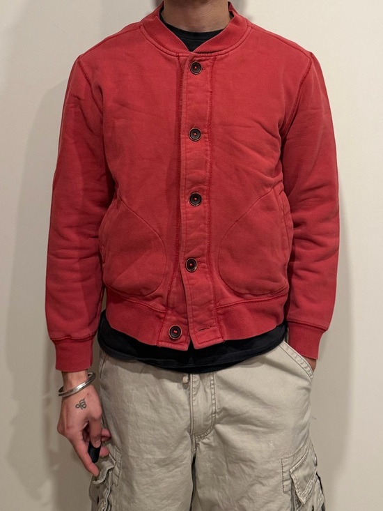 American Vintage Other - Men's Red Button-Up Bomber cardigan